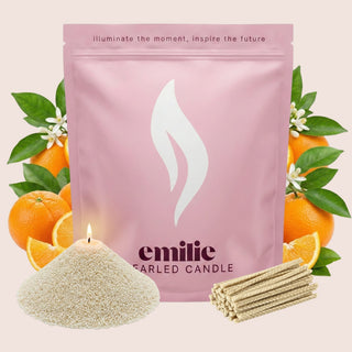 Orange Scented Pearled Candle