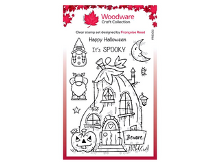 Woodware Pumpkin House Clear Stamps