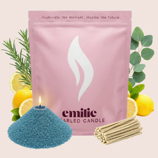 Refresh & Focus Scented Pearled Candle