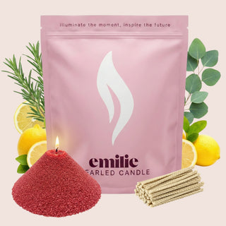 Refresh & Focus Scented Pearled Candle