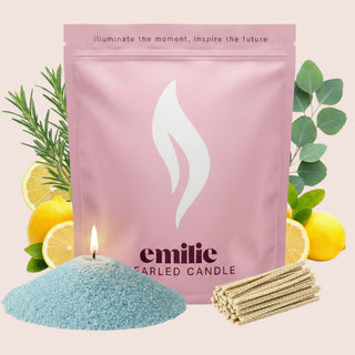 Refresh & Focus Scented Pearled Candle