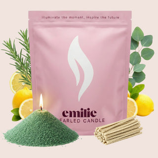 Refresh & Focus Scented Pearled Candle