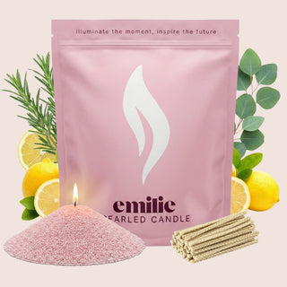 Refresh & Focus Scented Pearled Candle