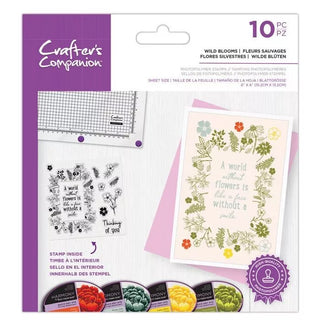 Crafters Companion Wild Blooms - Photopolymer Stamp