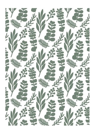 Crafters Companion Winter White Foliage Background - 5 x 7" Embossing Folder