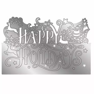 Gemini Edgeable Happy Holidays - Papercraft Die