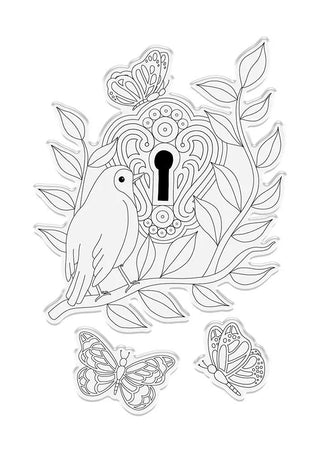 Natures Garden by Crafters Companion Secret Garden Secrets Unlocked - Stamp and Die