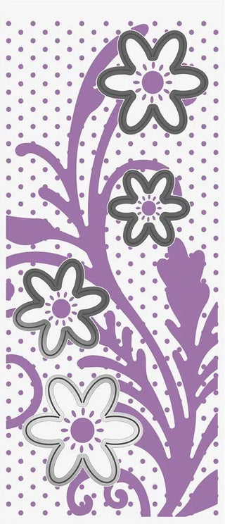 Gemini Spring Blooms 3.75" x 8.5" - Cut and Emboss Folder