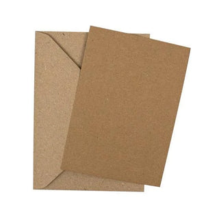 Wholehearted Creations C7 Kraft Cards and Envelopes - 50 Pack