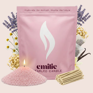 Sweet Dreams Scented Pearled Candle