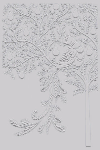 Crafters Companion Partridge in a Pear Tree  6" x 4" 2D Embossing Folder