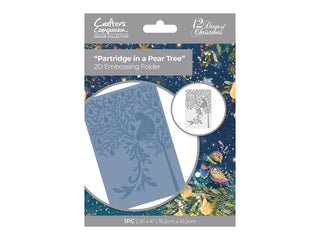 Crafters Companion Partridge in a Pear Tree  6" x 4" 2D Embossing Folder