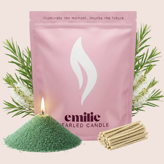 Tea Tree Scented Pearled Candle