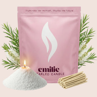 Tea Tree Scented Pearled Candle