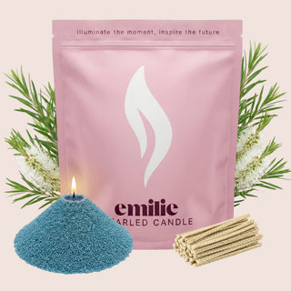 Tea Tree Scented Pearled Candle