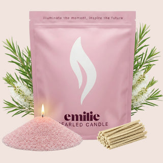 Tea Tree Scented Pearled Candle