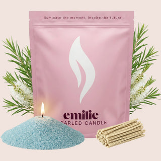Tea Tree Scented Pearled Candle