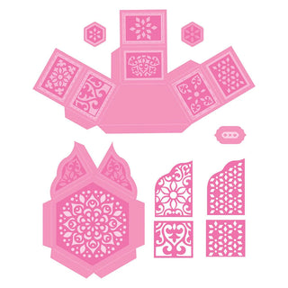 Tonic Studios Secret Affection Hexagon Box - Papercraft Die