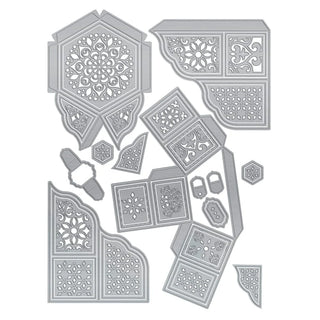 Tonic Studios Secret Affection Hexagon Box - Papercraft Die