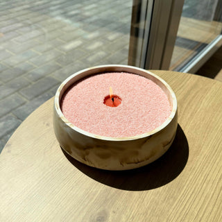 Tea Tree Scented Pearled Candle