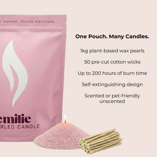 Refresh & Focus Scented Pearled Candle