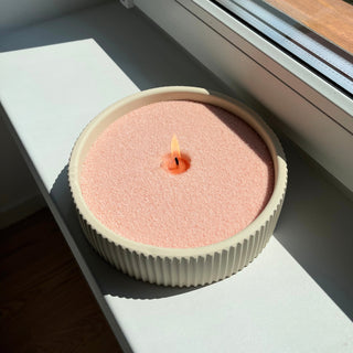 Fresh Linen Scented Pearled Candle