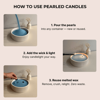 Bergamot Scented Pearled Candle