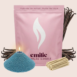 Vanilla Scented Pearled Candle