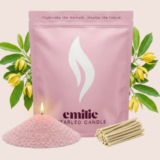 Ylang Ylang Scented Pearled Candle